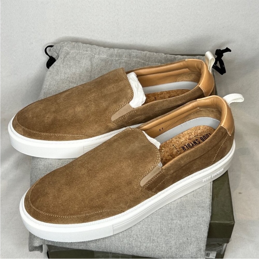 Men's Todd Snyder Cup Sole Tuscan Slip-On Sneakers Cappuccino Italian sz 9 EUC